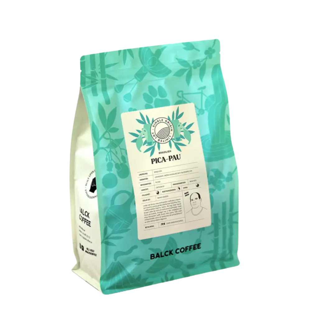 Balck Coffee Kaffebonor Brasilien Pica Pau