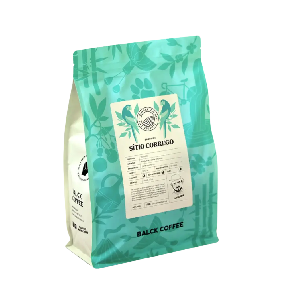 Balck Coffee Kaffebonor Brasilien Sitio Corrego